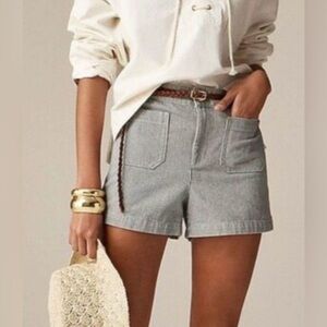 J. Crew Railroad Stripe Patch Pocket Shorts